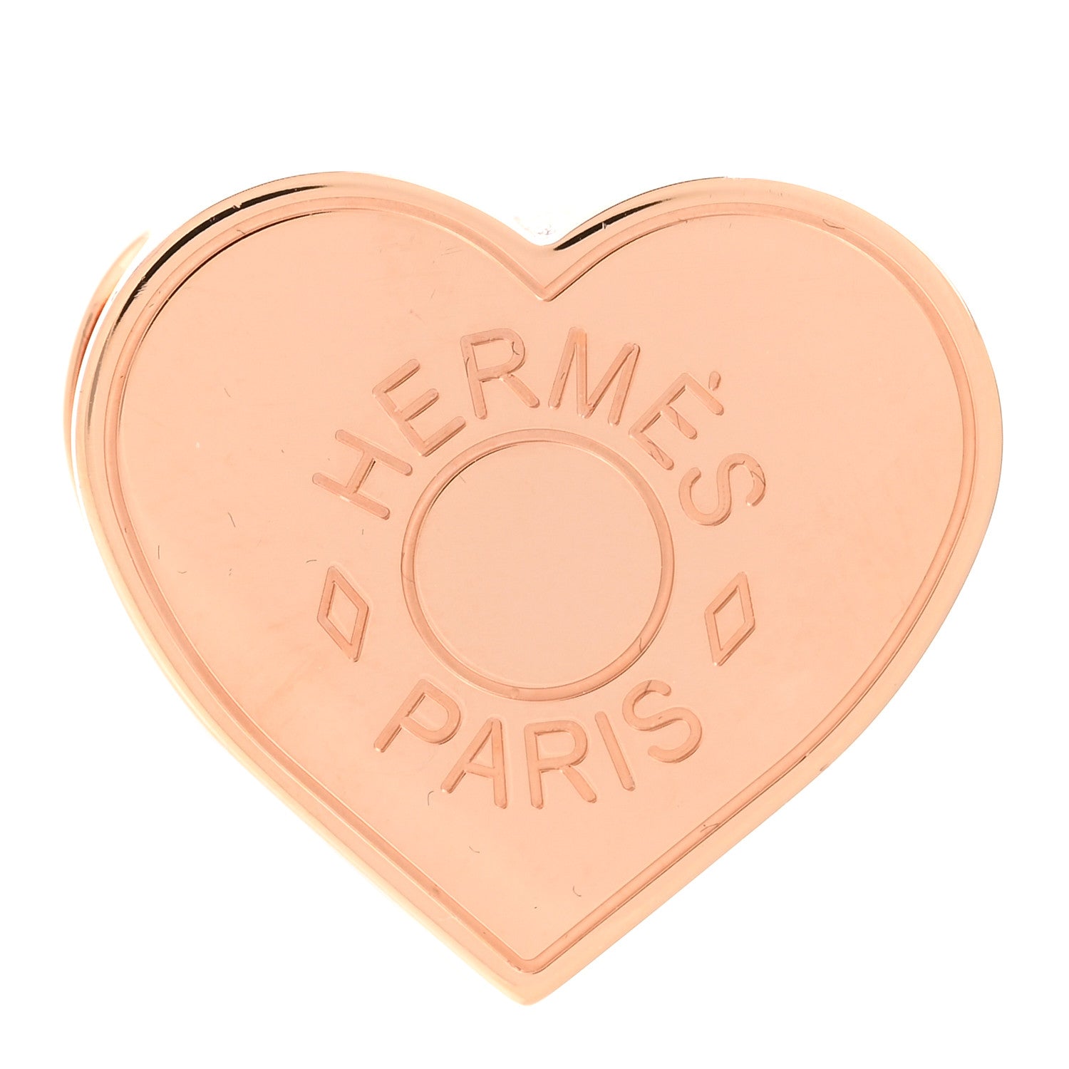 Hermes Permabrass Coeur Scarf Ring 1 of 3