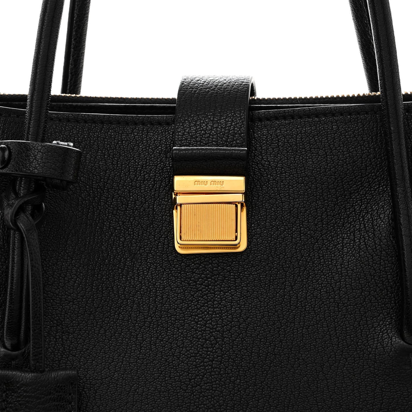 Goatskin Madras Tote Black