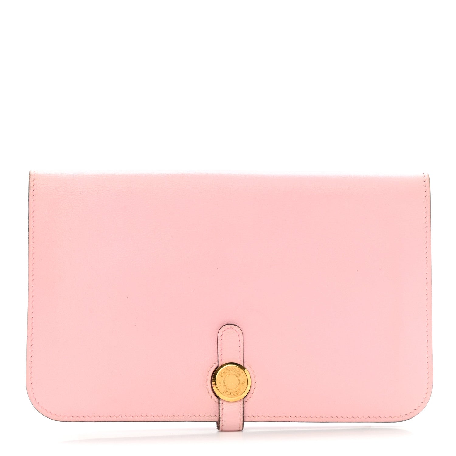 Hermes Swift Dogon Duo Wallet Rose Sakura 2 of 12