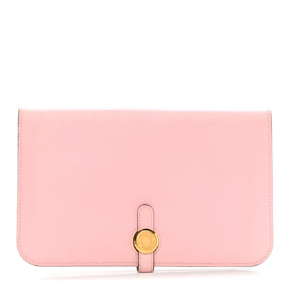 Hermes Swift Dogon Duo Wallet Rose Sakura 2 of 12