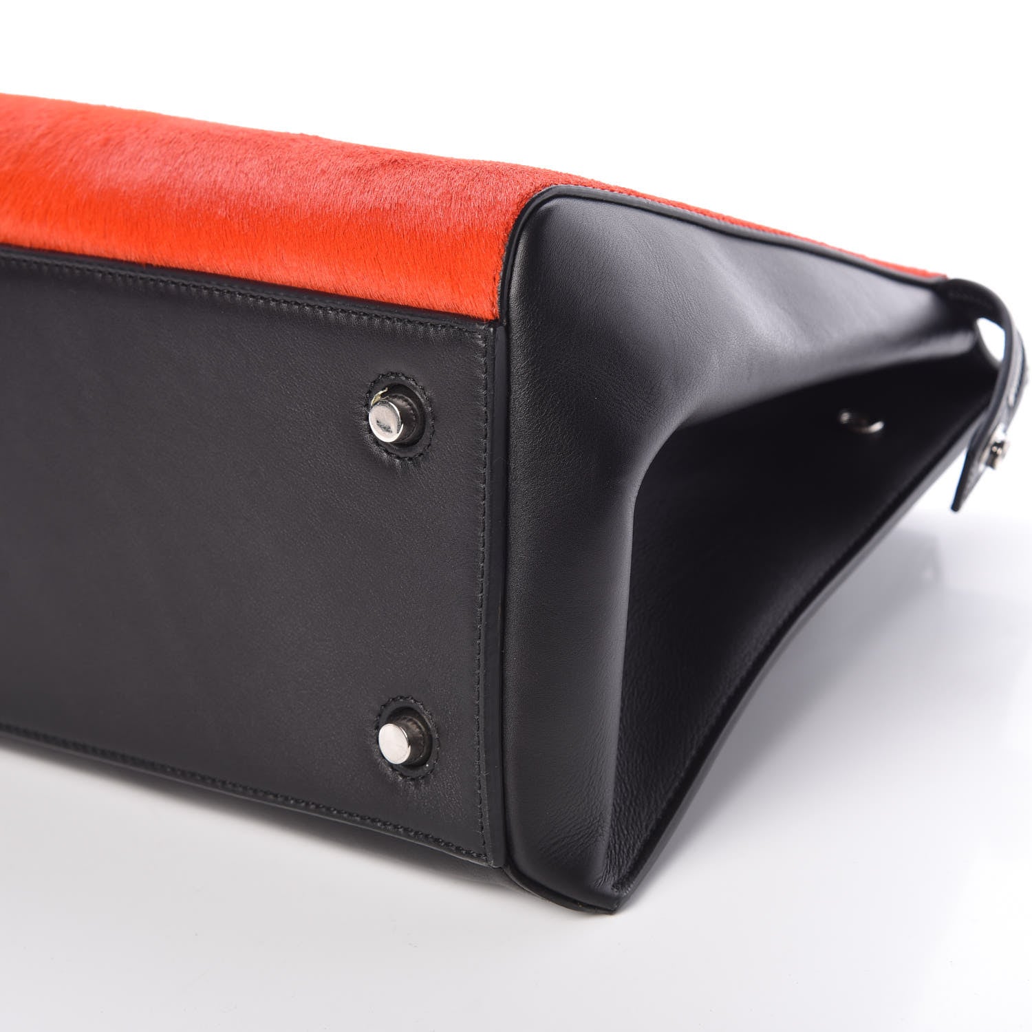 Celine Pony Hair Medium Edge Shoulder Bag Vermillion 8 of 9