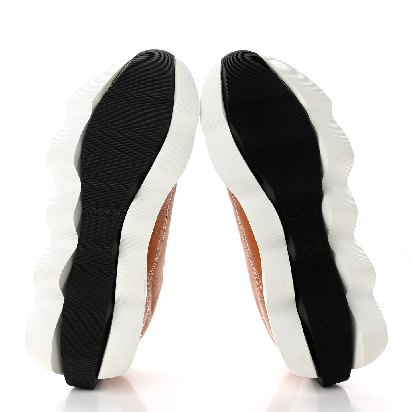 Calfskin Suede Goatskin Envol Sneakers 40 Naturel