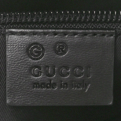 Gucci Techno Canvas Selleria Calfskin Web Small Flat Messenger Bag Black 6 of 10