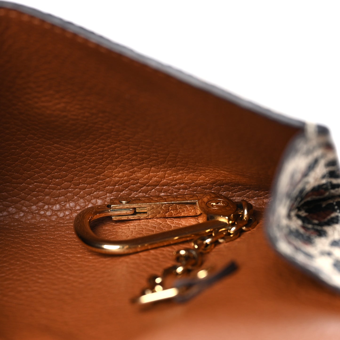 Empreinte Monogram Giant Wild At Heart Key Pouch Caramel