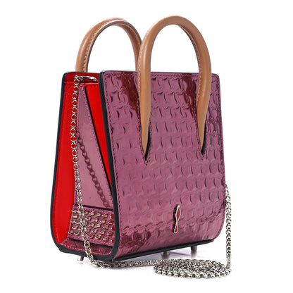 Christian Louboutin Calfskin Crystal Nano Paloma Rainbow 3 of 10