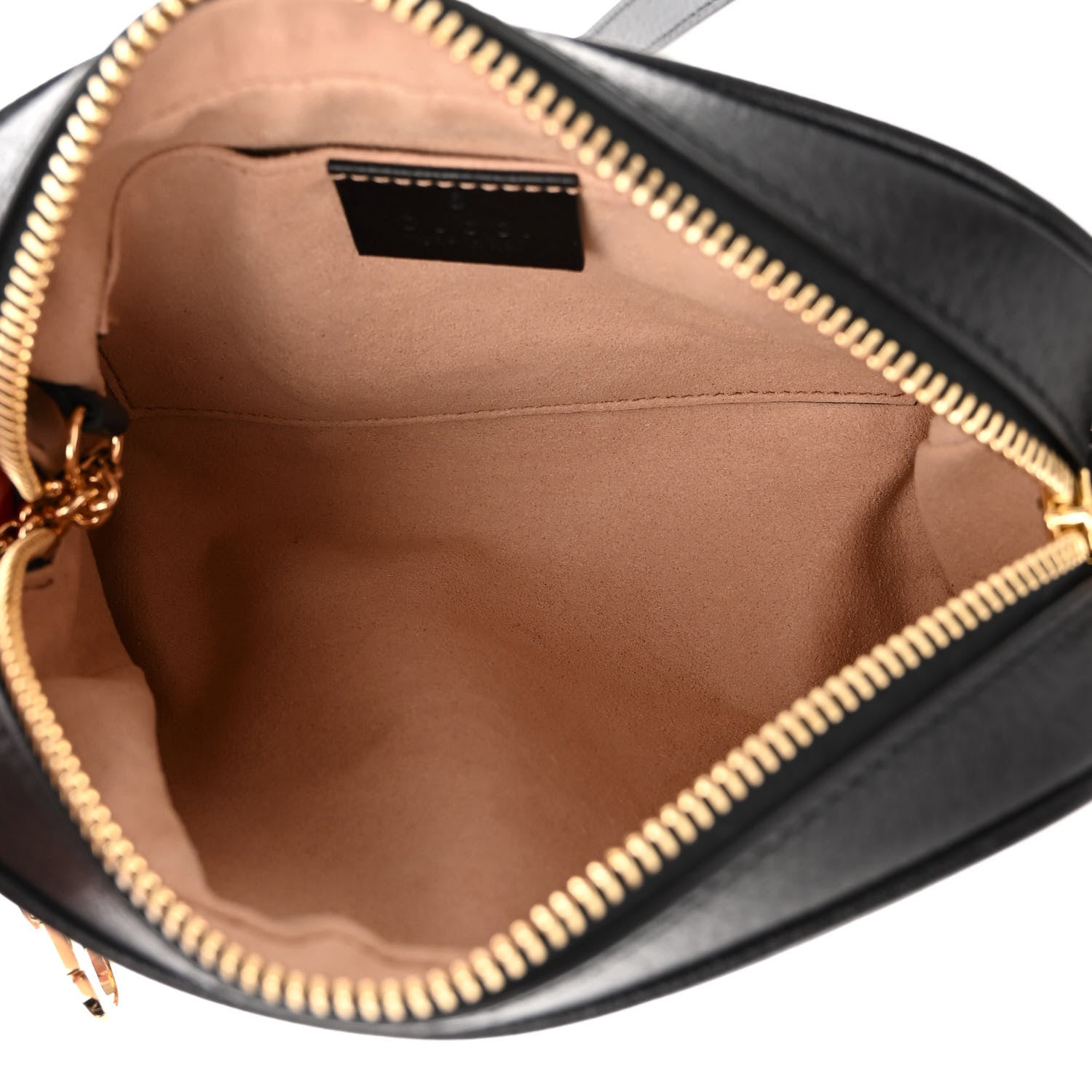Gucci Calfskin Web Mini Ophidia Shoulder Bag Black 5 of 10