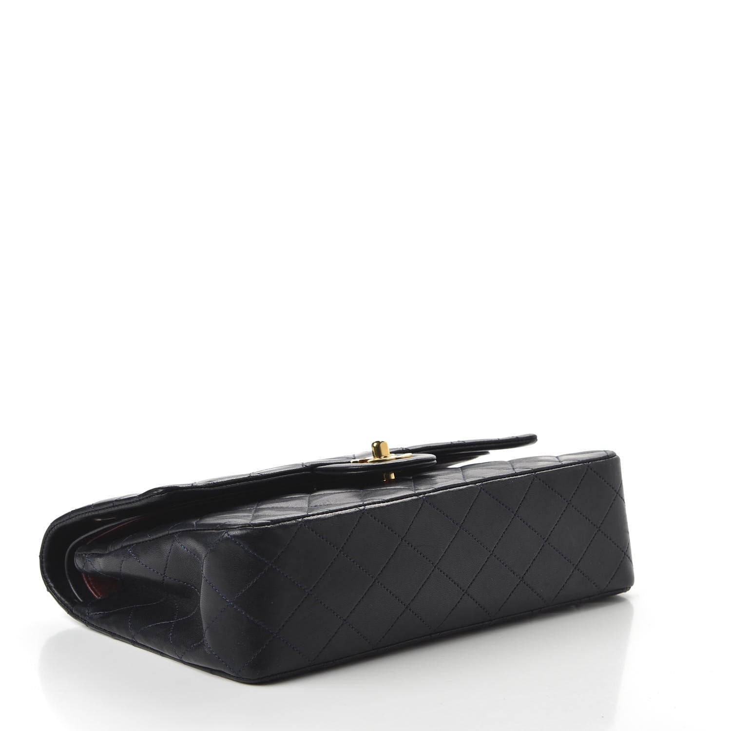 Chanel Lambskin Quilted Medium Double Flap Navy 5 of 12