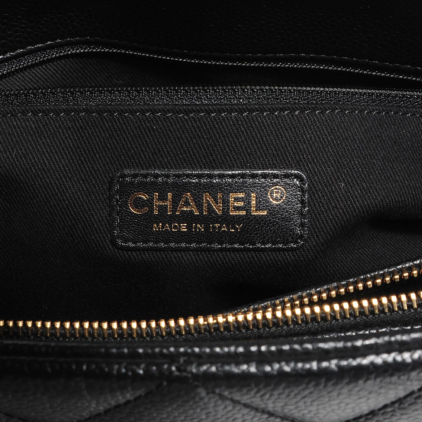 Caviar Timeless CC Shopping Tote Black