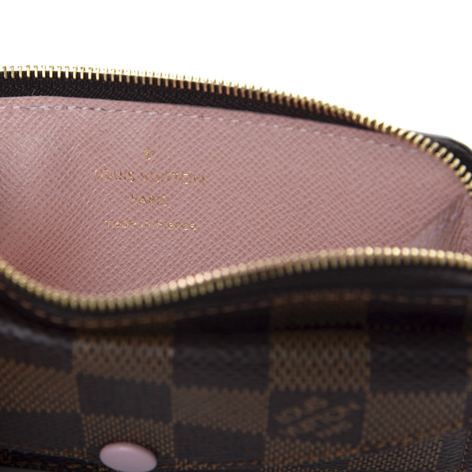 Louis Vuitton Damier Ebene Recto Verso Card Holder Rose Ballerine 6 of 7