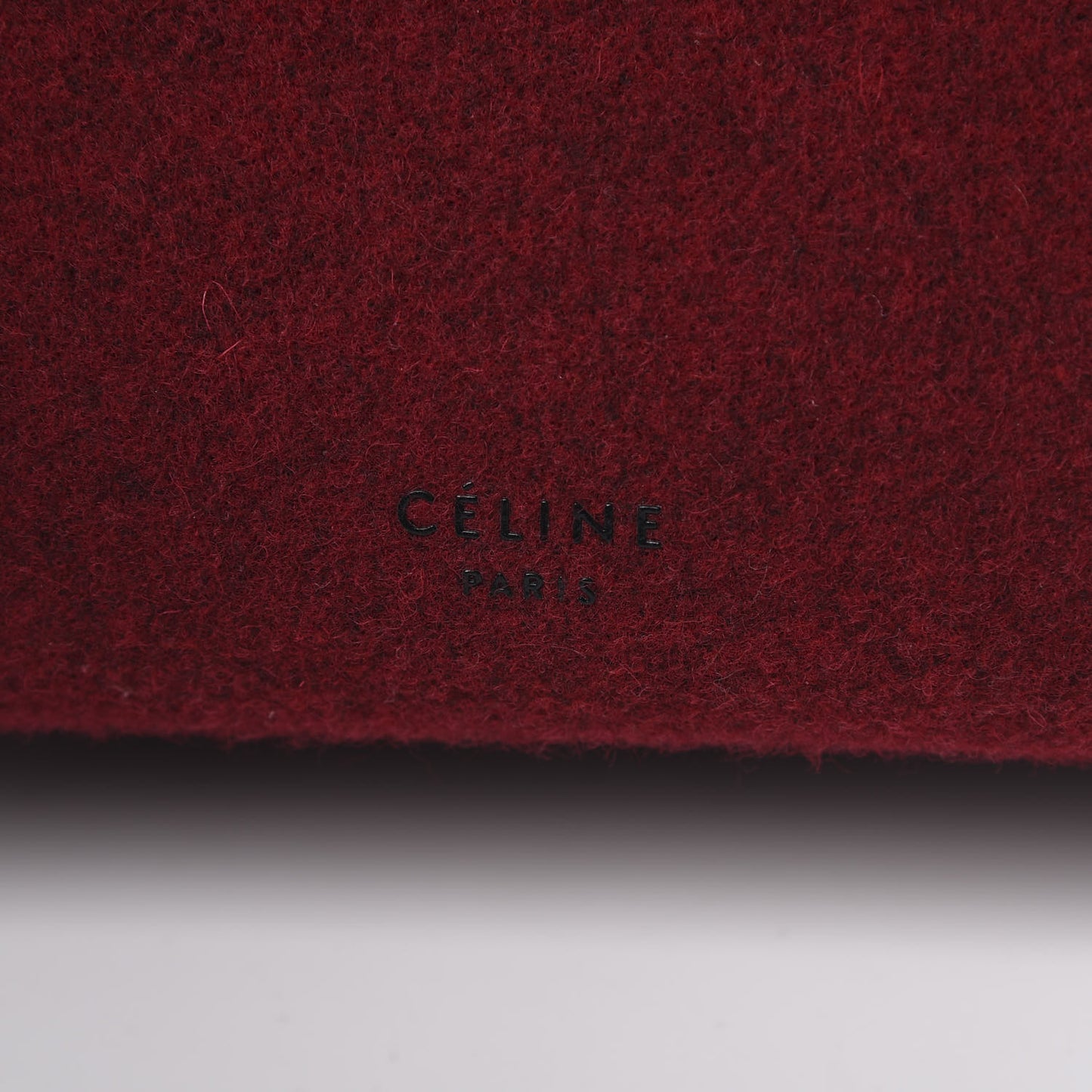 Felt Smooth Calfskin Mini Belt Bag Red