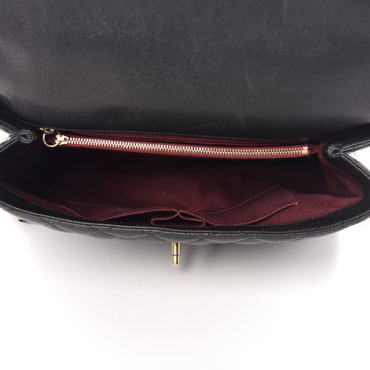 Chanel Caviar Quilted Medium Coco Handle Flap Black 5 of 9