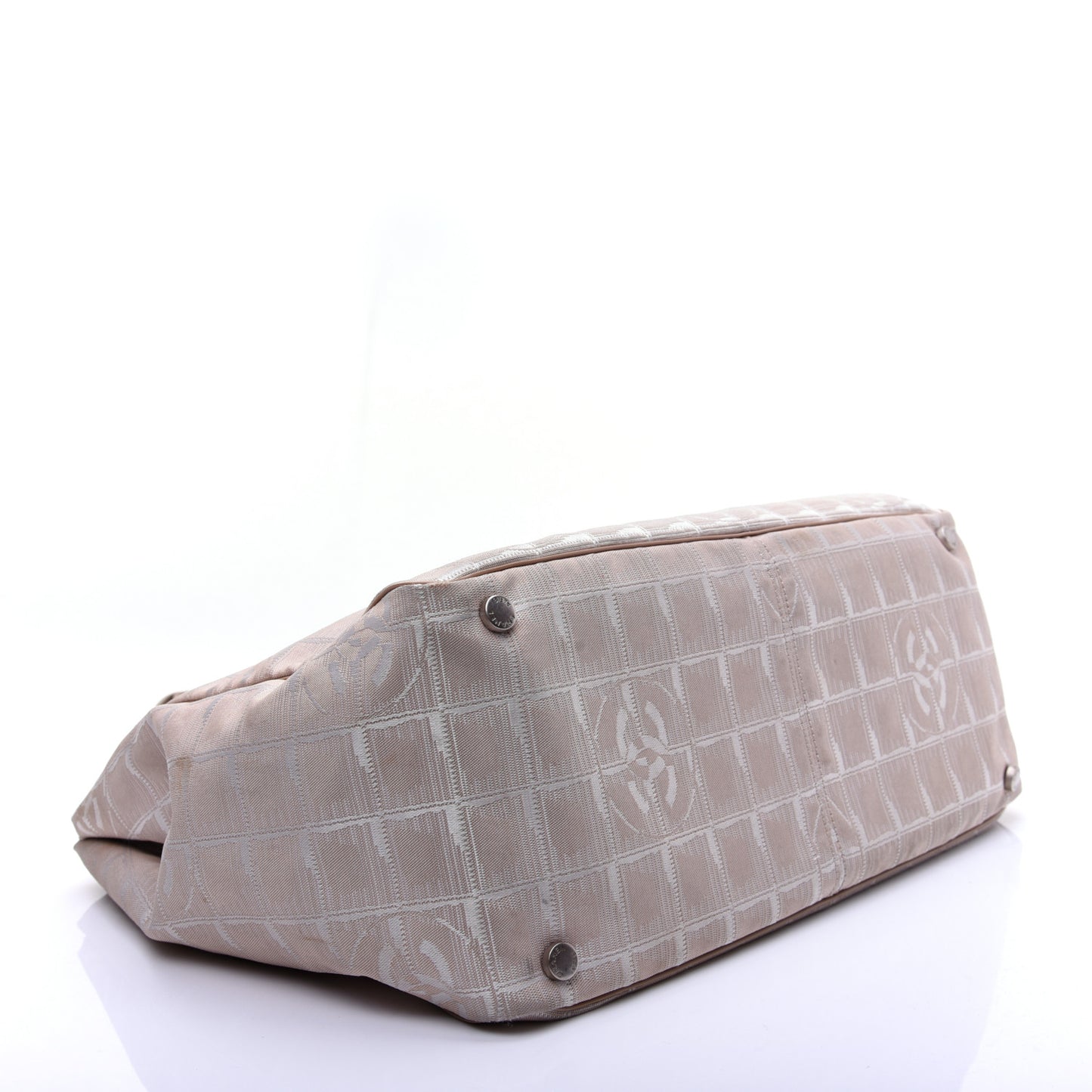 Nylon Medium Travel Tote Beige