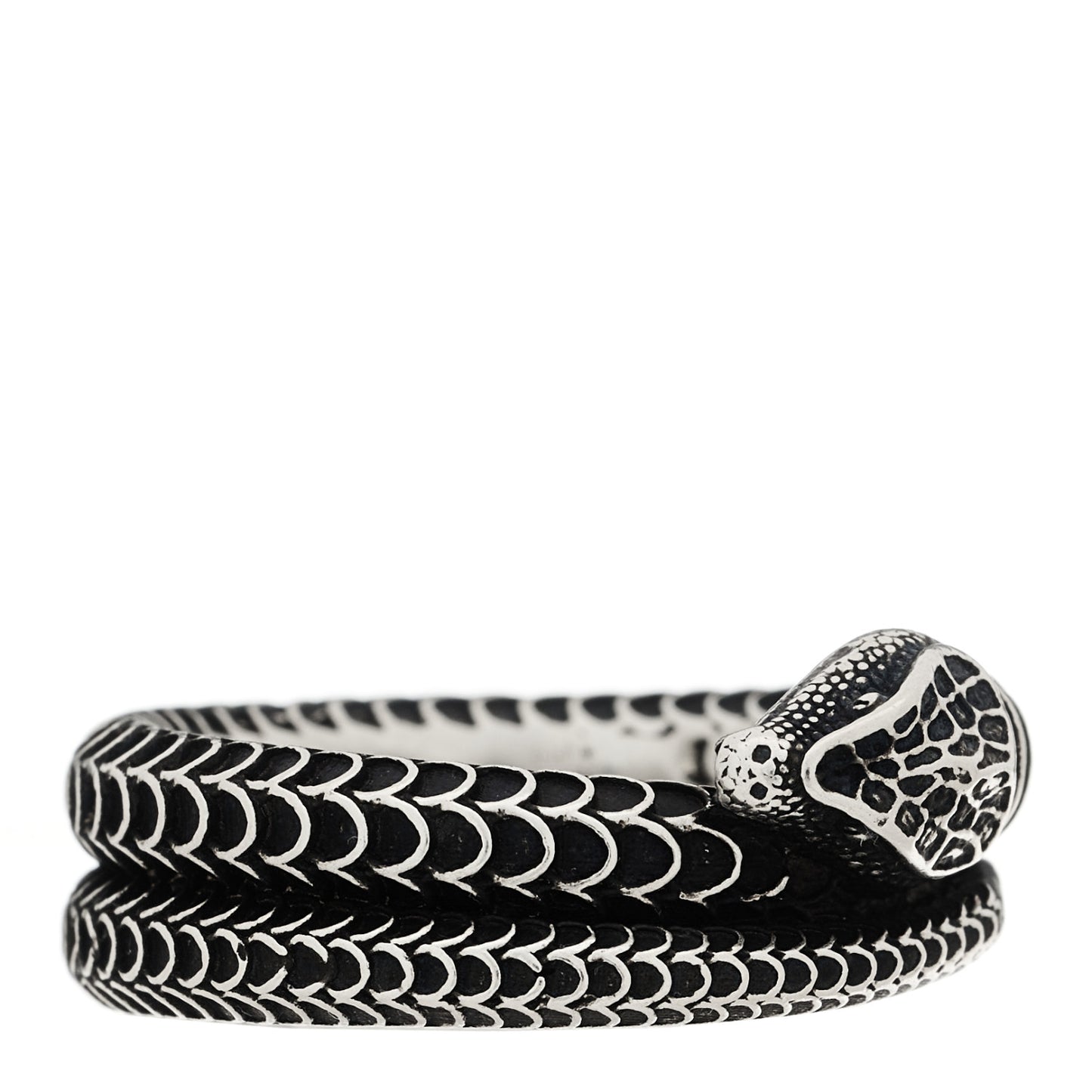 Sterling Silver Gucci Garden Snake Ring 57 8