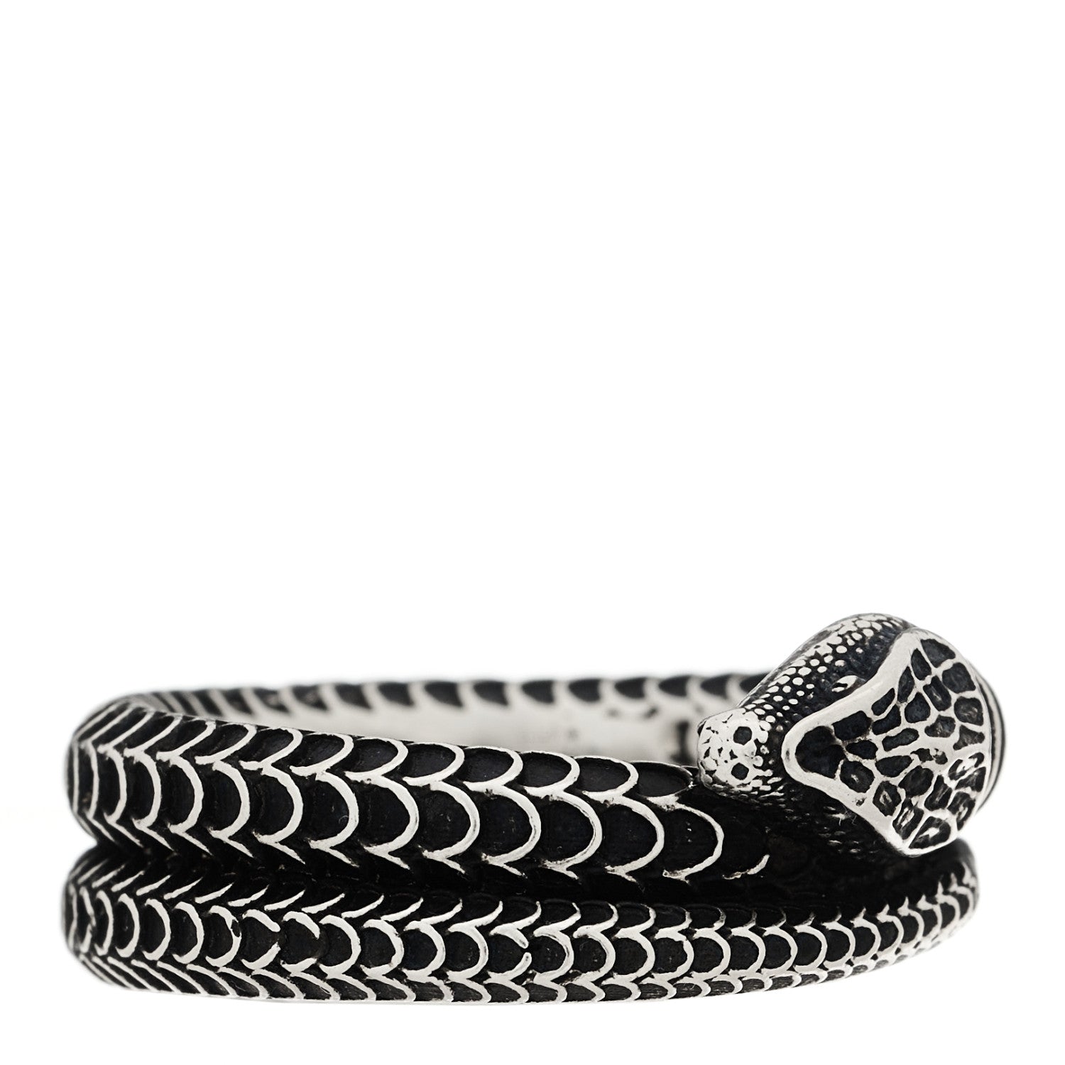 Gucci Sterling Silver Gucci Garden Snake Ring 57 8 3 of 7