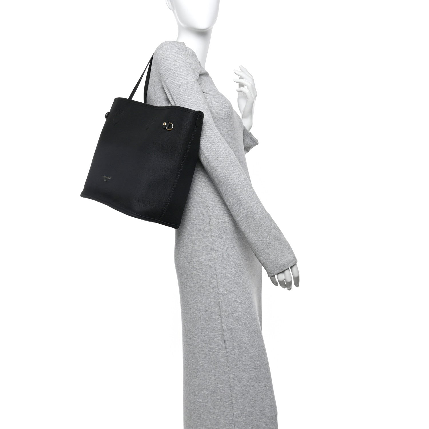 Louis Vuitton Monogram Calfskin Neo Neverfull Inside Out MM Black 2 of 16