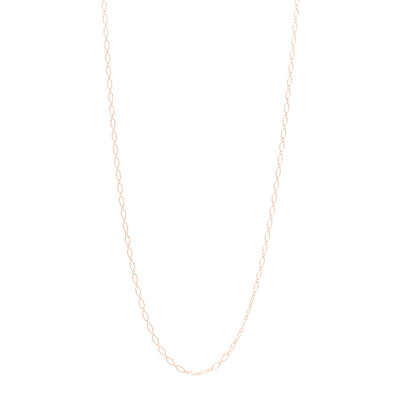 Tiffany 18K Rose Gold Oval Link Chain 24" 1 of 5