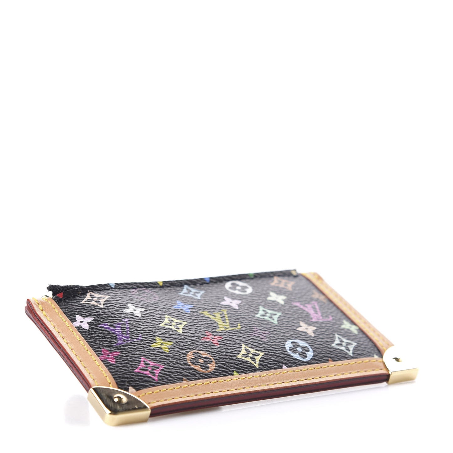 Monogram Multicolor Key Pouch Black