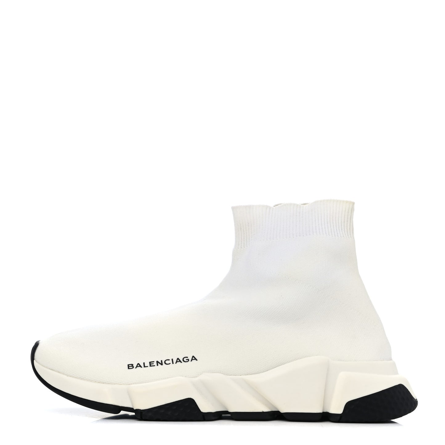 Neoprene Knit Womens Speed Sneakers 40 White Black