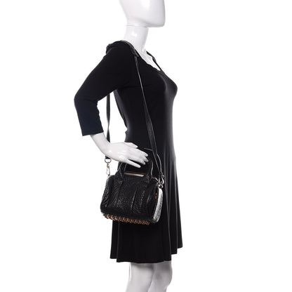 Alexander Wang Pebbled Lambskin Mini Rockie Black Rose Gold Hardware 2 of 9