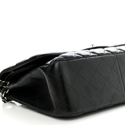 Chanel Lambskin Quilted Jumbo Double Flap Black 8 of 14