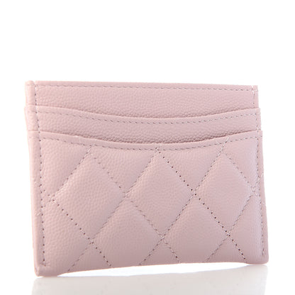 Chanel Caviar Quilted Card Holder Light Pink 3 of 8