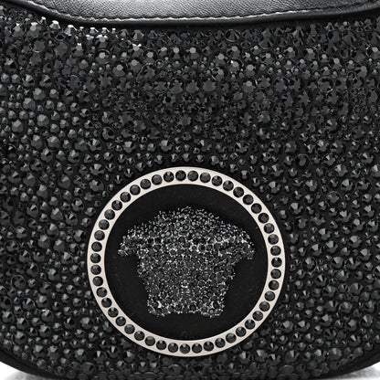 Versace Crystal Repeat Mini Hobo Black 8 of 10