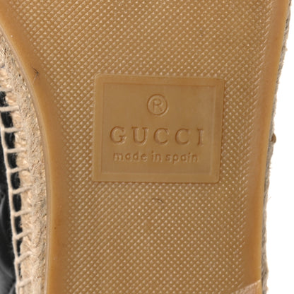 Gucci Nappa Matelasse GG Marmont Espadrilles 37 Black 9 of 9