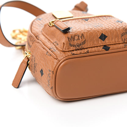 MCM Visetos X-Mini Backpack Cognac 6 of 8
