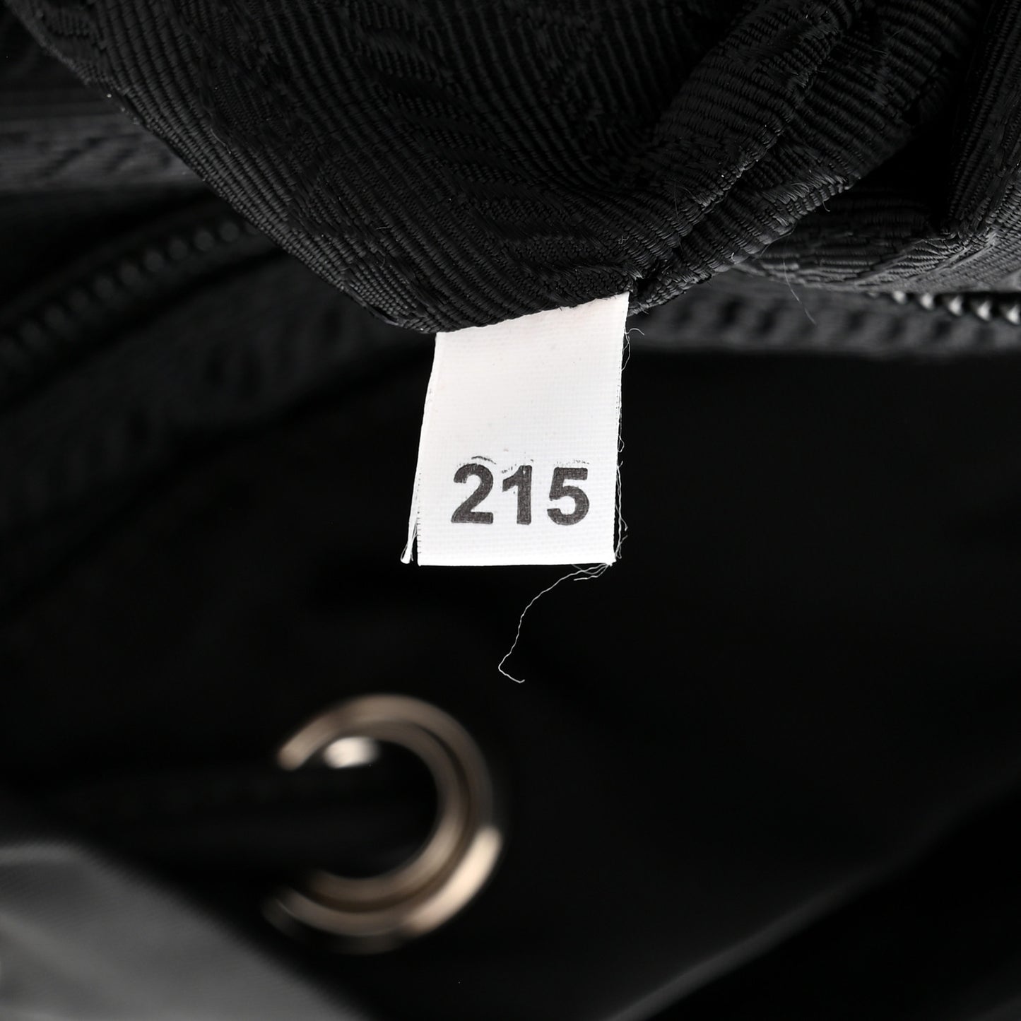 Tessuto Nylon Saffiano Small Backpack Black