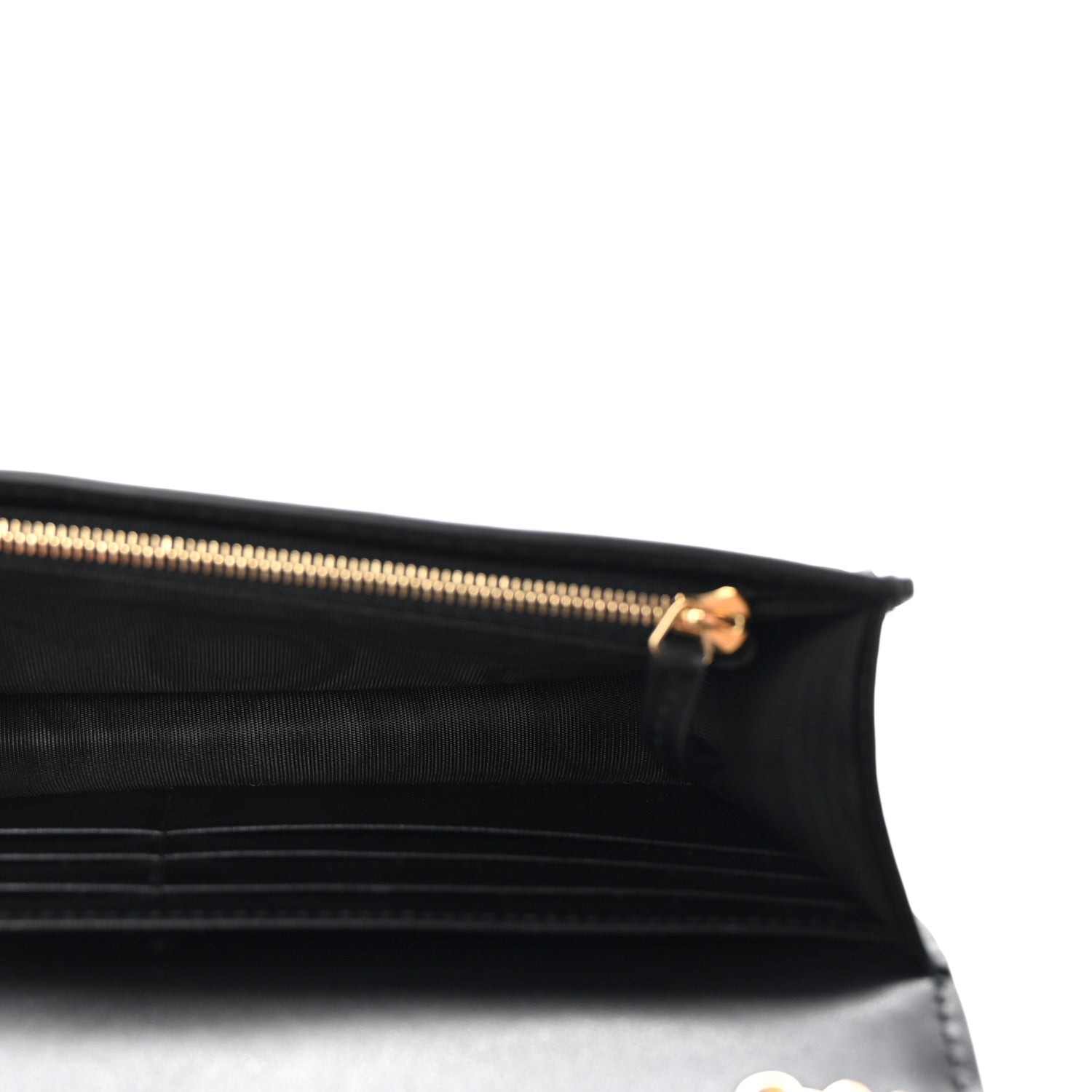 Gucci Calfskin GG Matelasse Chain Wallet Black 5 of 10