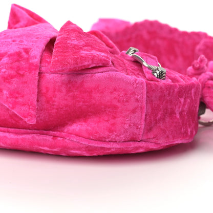 Balenciaga Crushed Velvet Le Cagole Shoulder Bag XS Orchid 10 of 11
