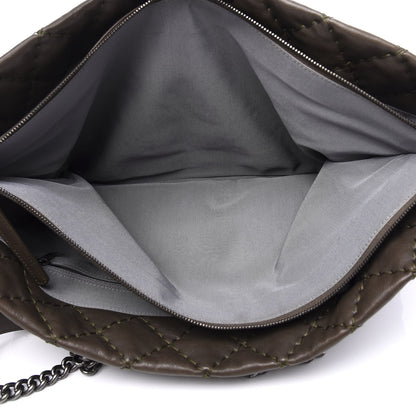 Chanel Calfskin Ultimate Stitch Shopping Tote Khaki 5 of 12