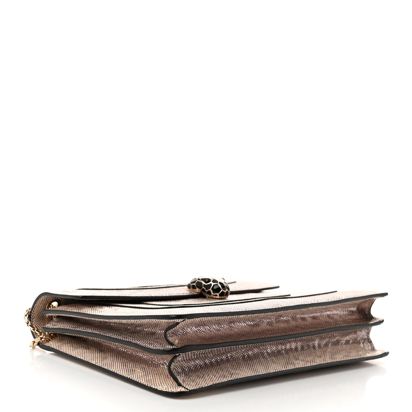 Metallic Karung Serpenti Forever Crossbody Rosa Di Francia