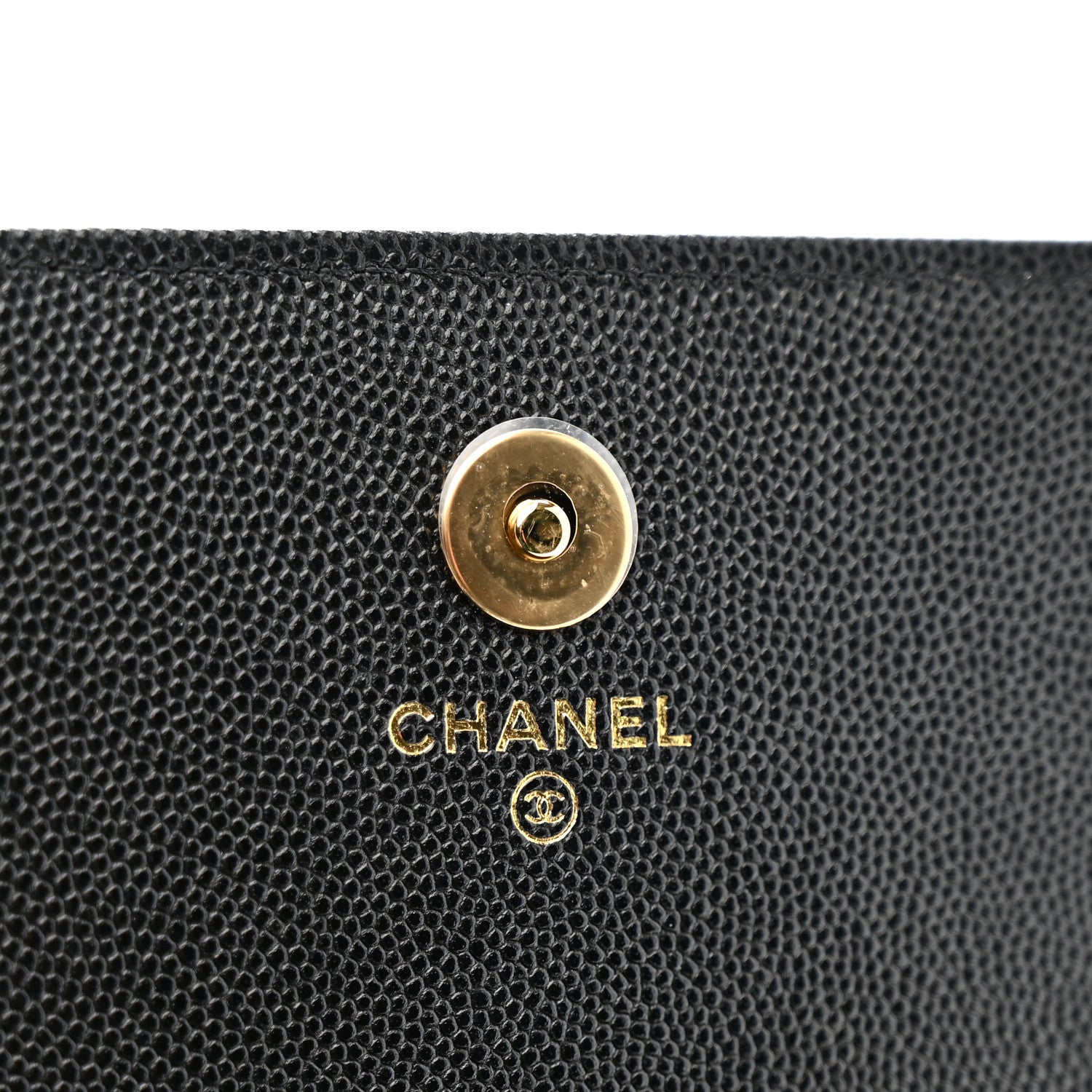 Chanel Caviar Quilted Pocket Twins Clutch With Chain Black 7 of 12