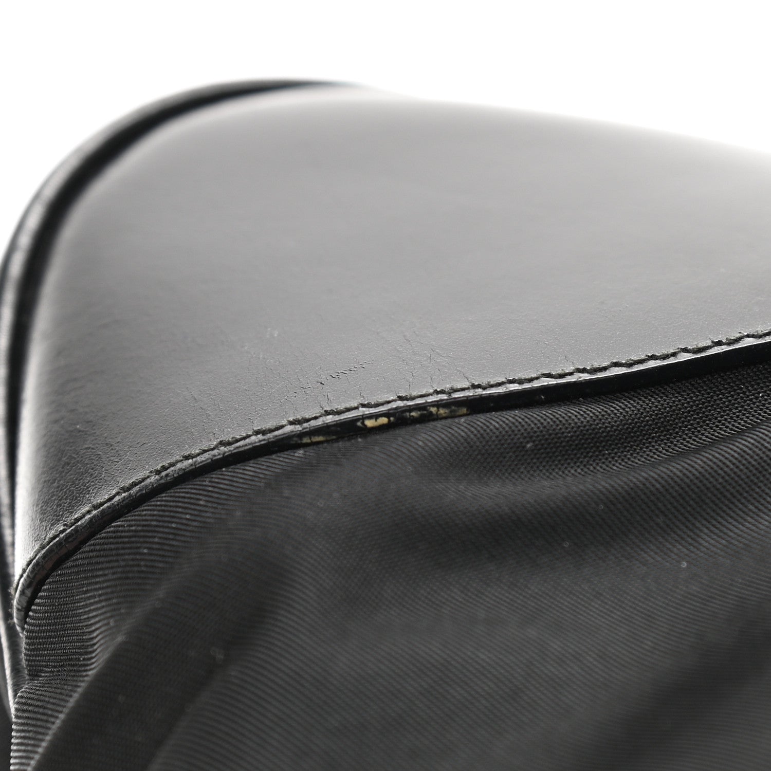Prada Tessuto Nylon Soft Calf Shoulder Bag Black 13 of 15