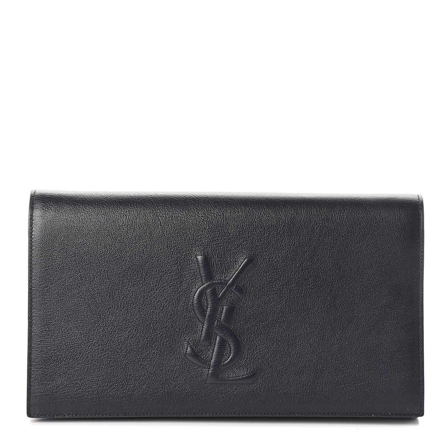 Calfskin Monogram Large Belle De Jour Clutch Black