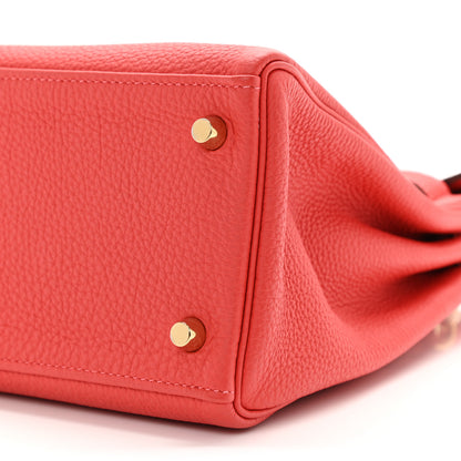Hermes Togo Kelly Retourne 28 Rouge Pivoine 10 of 12