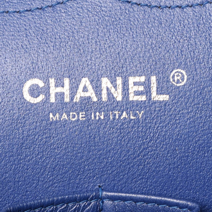 Chanel Patent Quilted Jumbo Double Flap Dark Blue 8 of 9