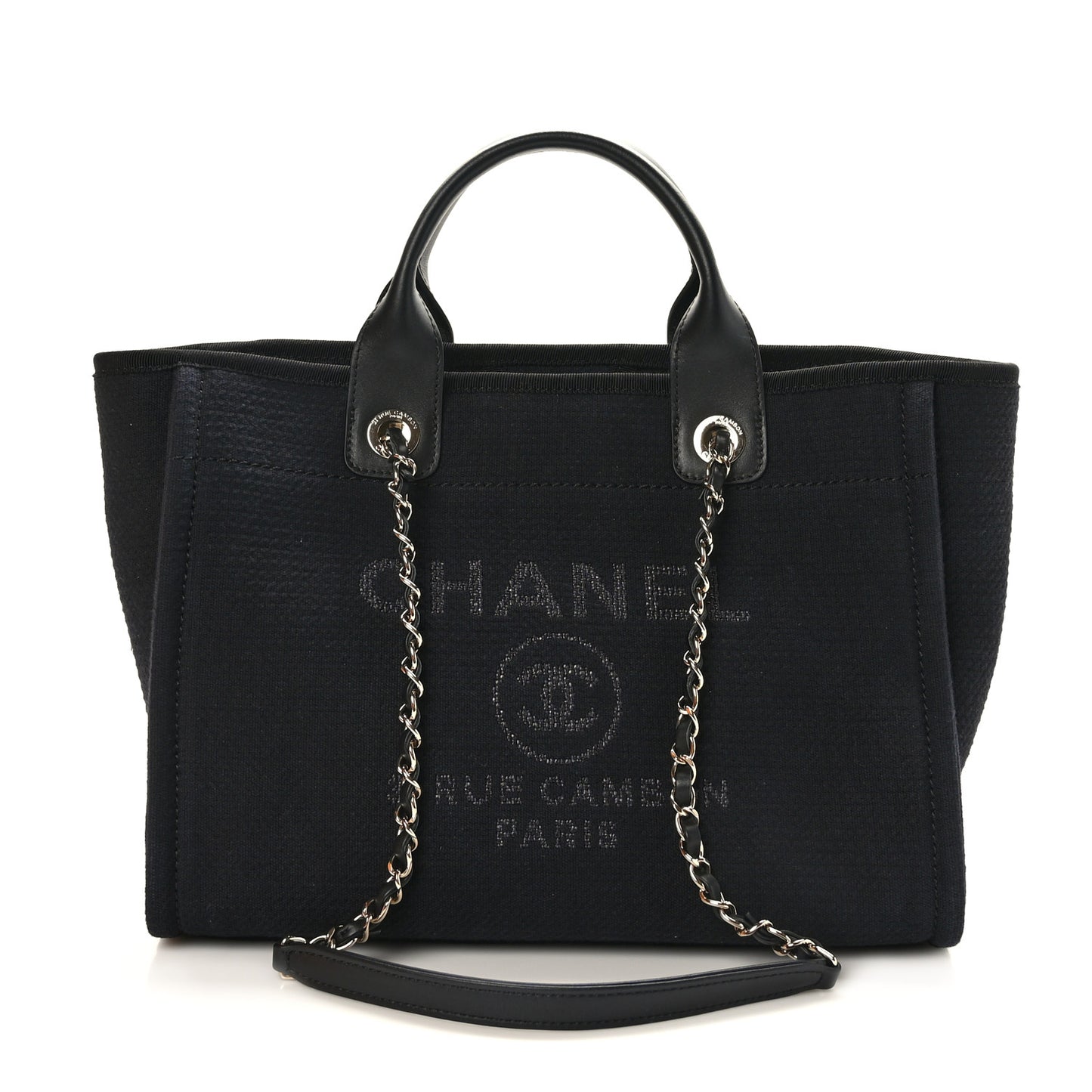 Mixed Fibers Small Deauville Tote Black