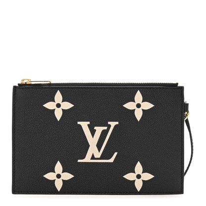 Louis Vuitton Empreinte Monogram Giant Neonoe MM Pochette Black Beige 1 of 8