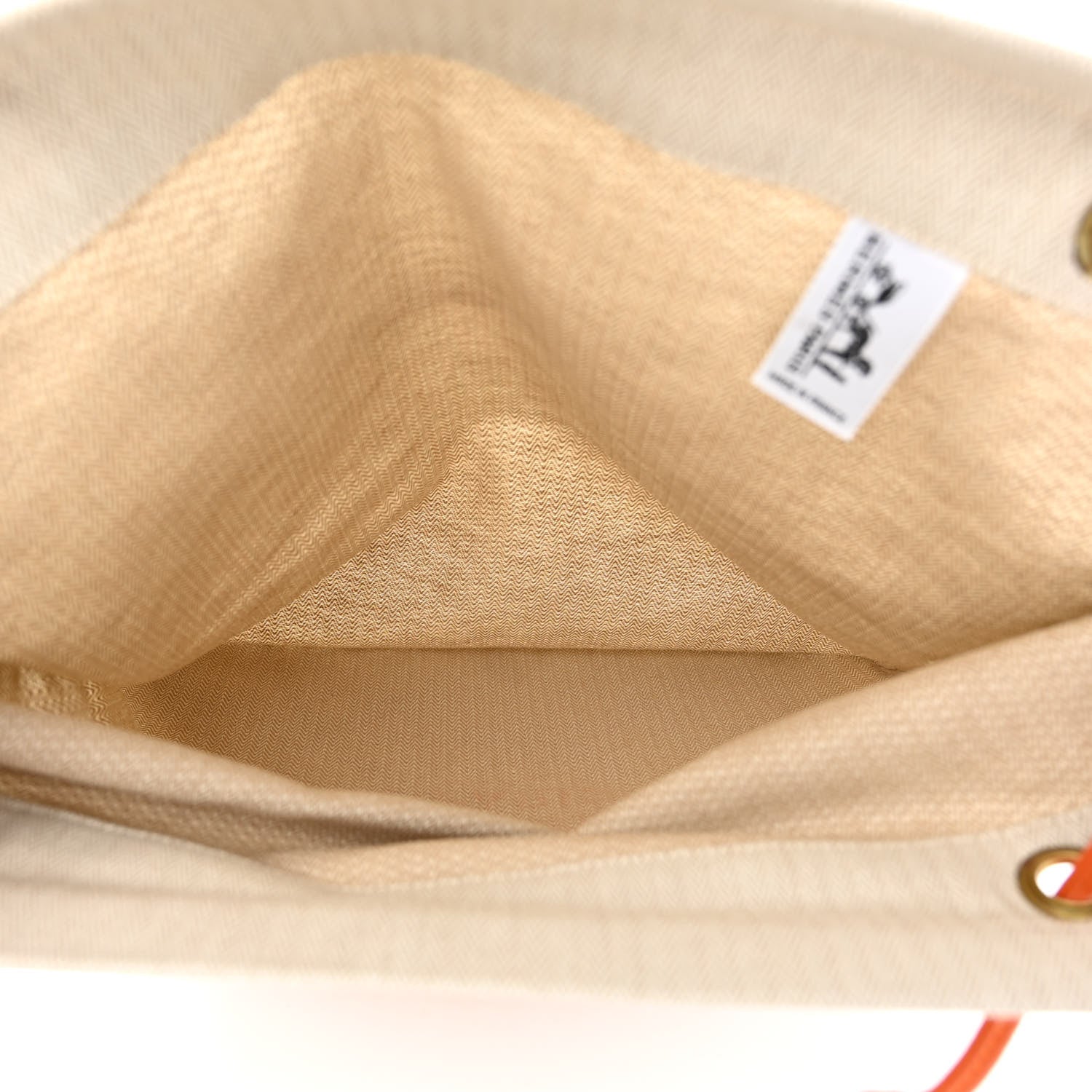 Hermes Canvas Swift Aline Grooming Bag Orange 5 of 9