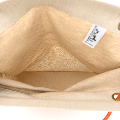 Hermes Canvas Swift Aline Grooming Bag Orange 5 of 9