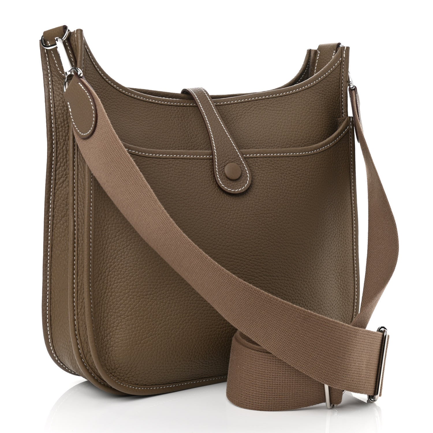 Hermes Taurillon Clemence Evelyne III PM Etoupe 3 of 12