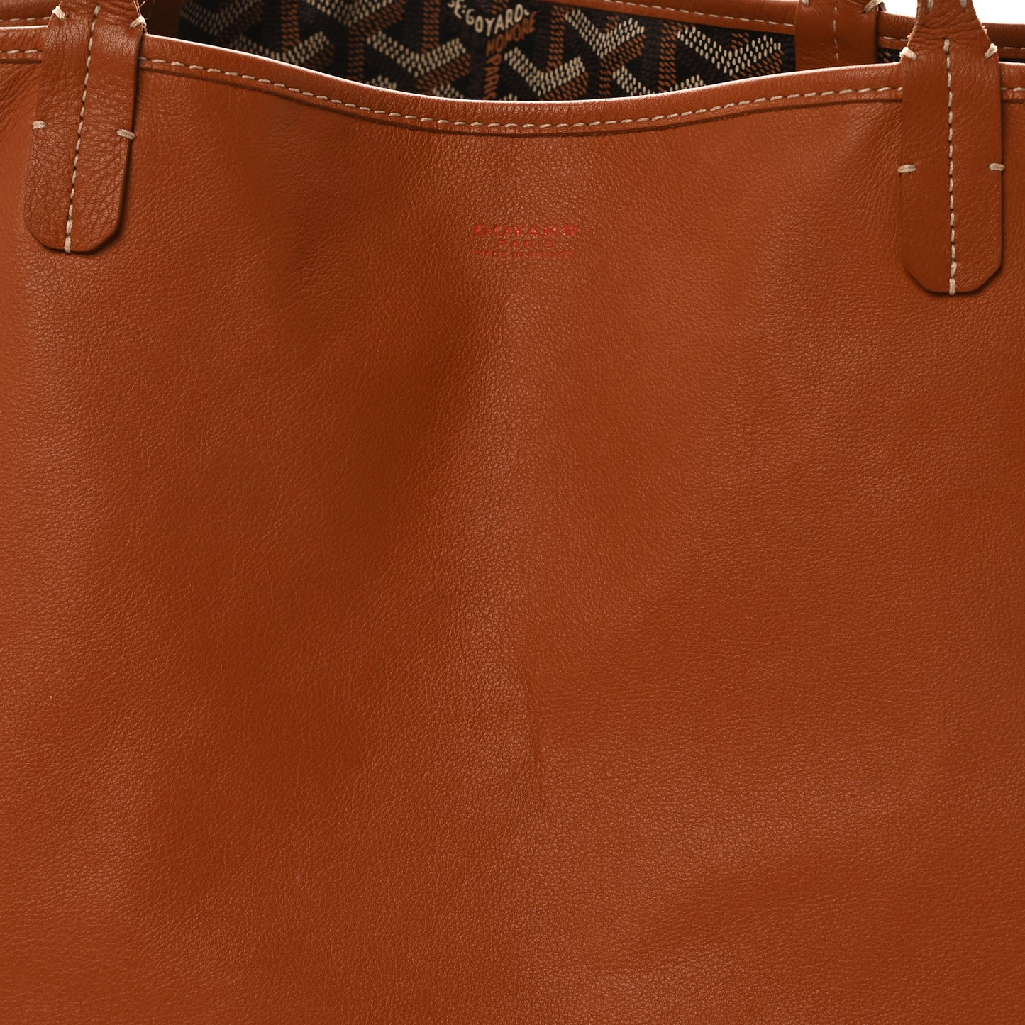 Goyardine Reversible Anjou GM Black Gold