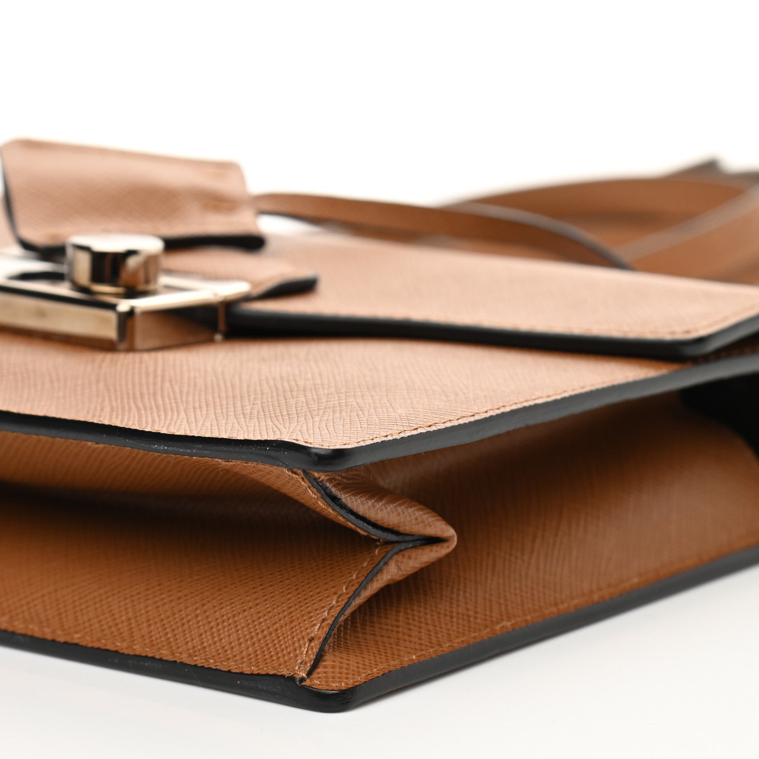 Prada Saffiano Sound Convertible Bag Caramel 10 of 12