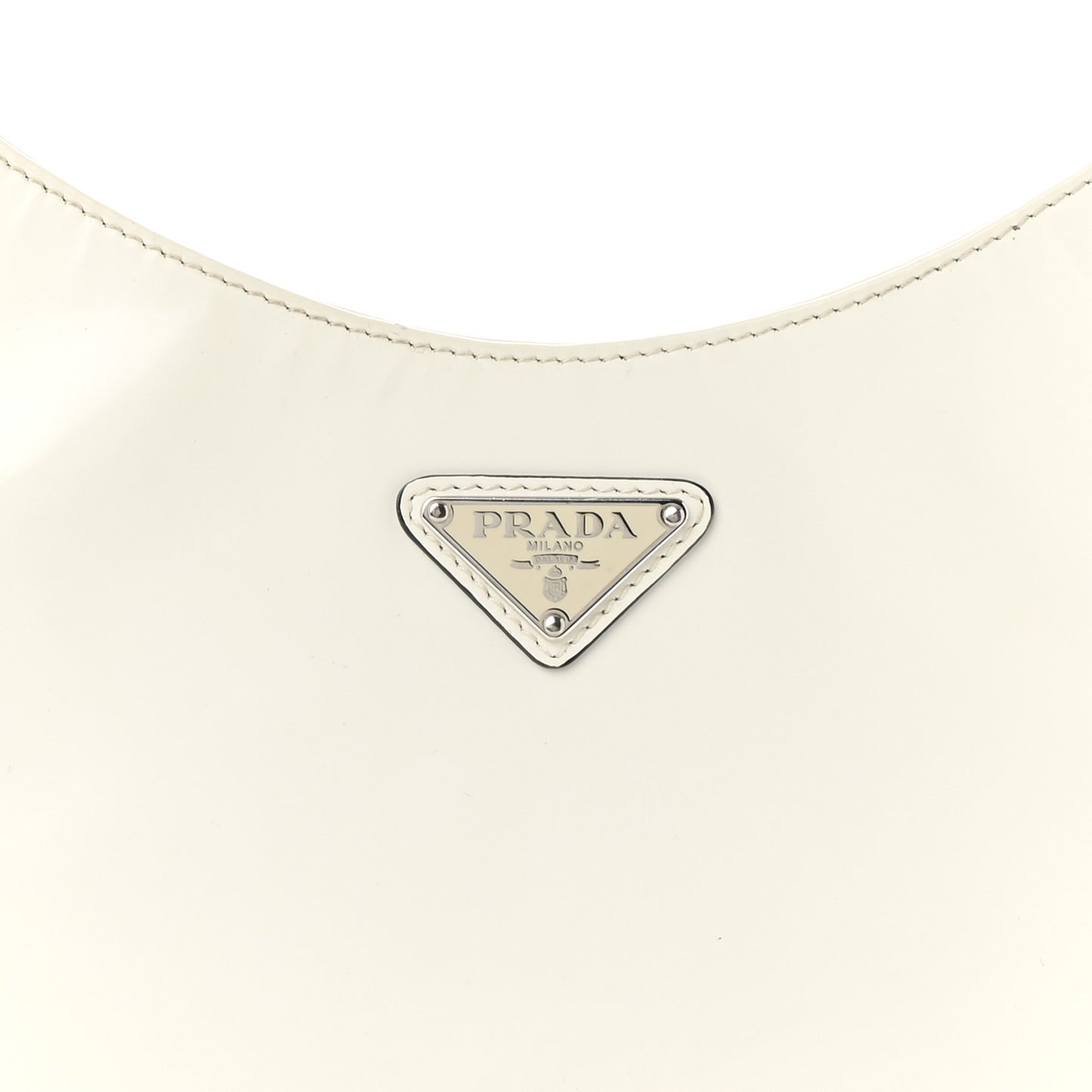 Spazzolato Cleo Adjustable Strap Shoulder Bag White