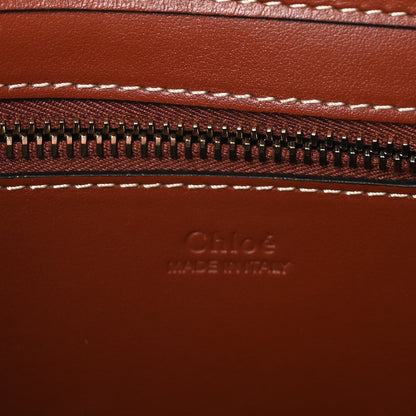 Chloe Felt Calfskin Small Woody Ribbon Tote With Strap Black 6 of 9