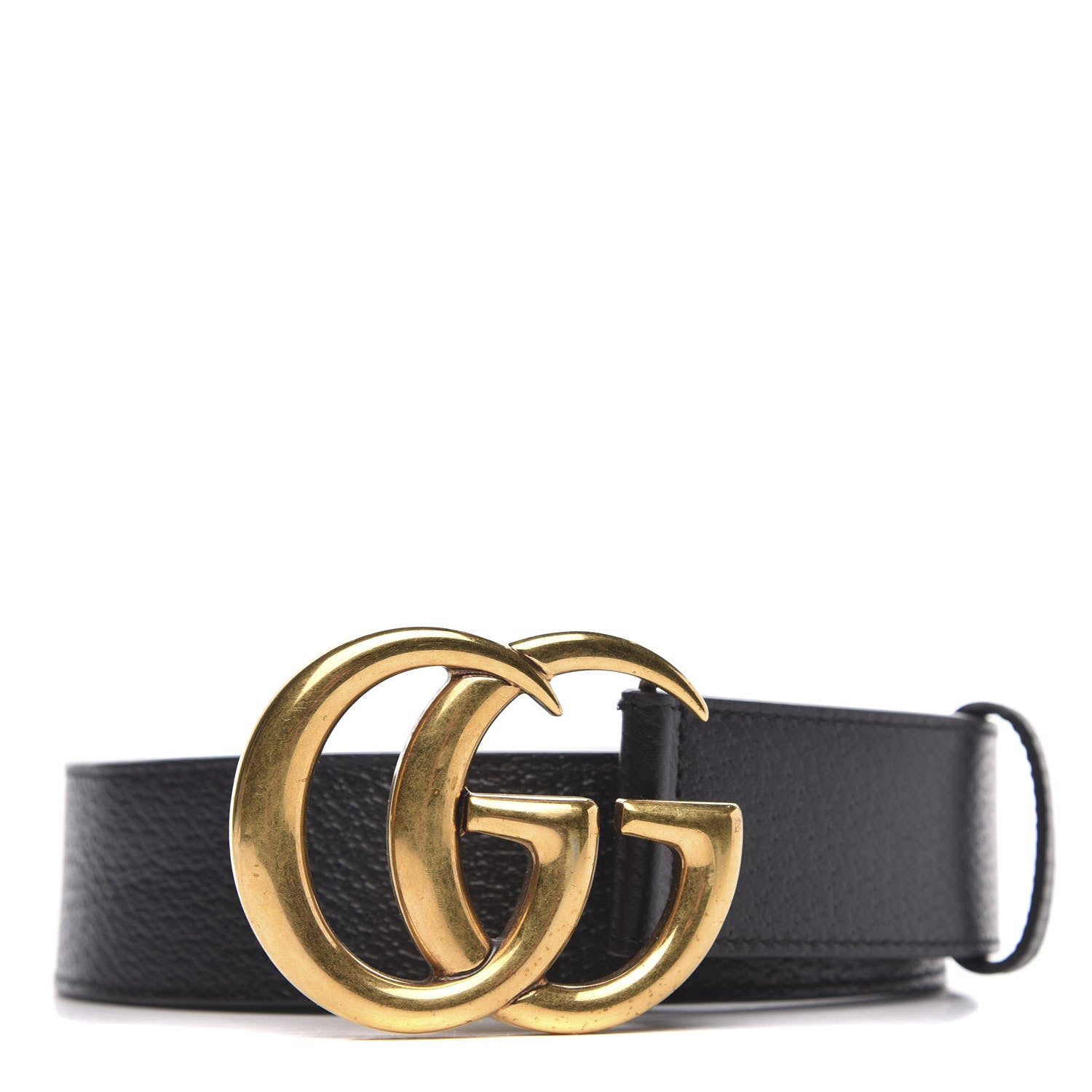 Gucci Textured Calfskin Double G 40mm Belt 85 34 Black 1 of 4