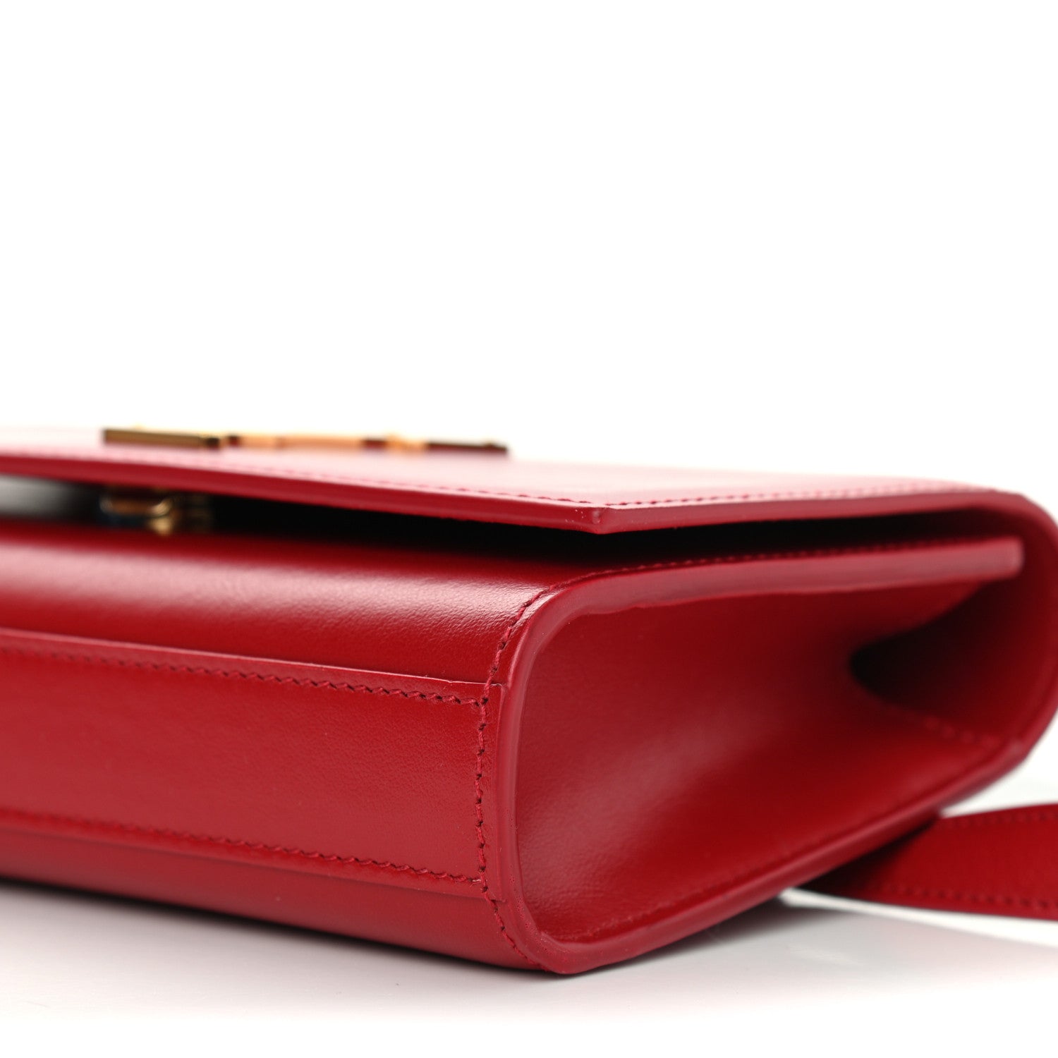 Saint Laurent Smooth Calfskin Monogram Kate Belt Bag Rouge Eros 9 of 10