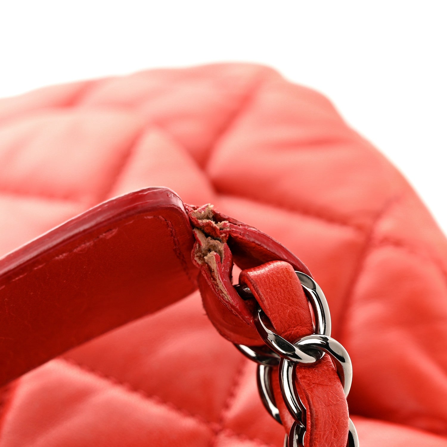 Chanel Lambskin Quilted Chanel 3 Maxi Flap Bag Red 17 of 18